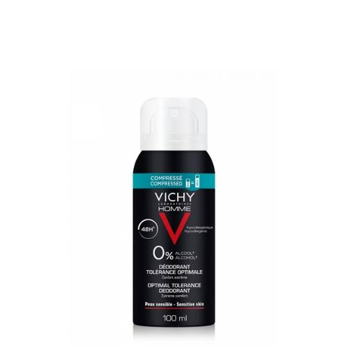 Vichy Homme Deodorant Compressed Gevoelige Huid Spray 48u 100ml  (B)